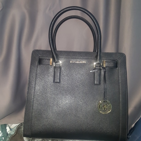 Michael Kors Tote Bag Dillon Satchel Black Large - Picture 3 of 5